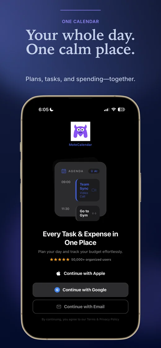 MoteCalendar screenshot 1
